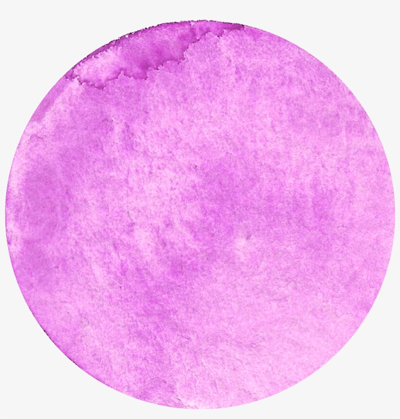 Watercolor Painting - Purple Watercolor Circle Transparent, transparent png #17888