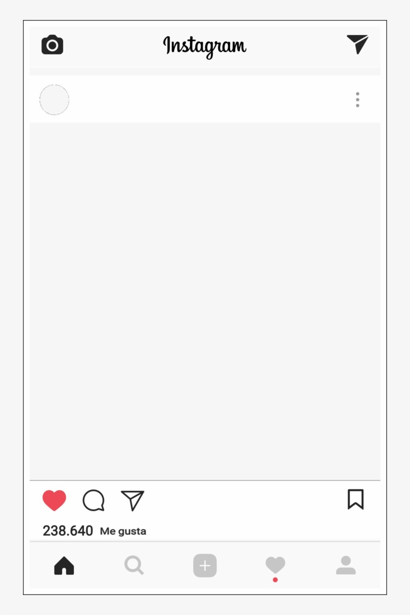 Template 006 - Instagram Photo Template Png, transparent png #17994