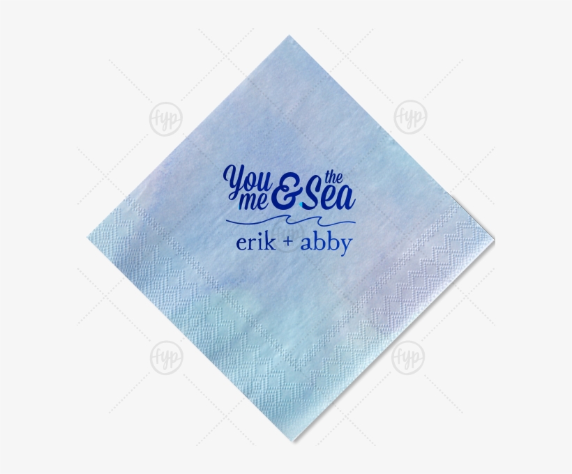 The Ever-popular Watercolor Ocean Cocktail Napkin With - Sea, transparent png #18010