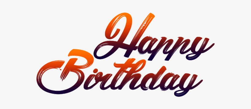 Happy Birthday Png Text Jpg Transparent Library - Happy Birthday Png For Picsart, transparent png #18136