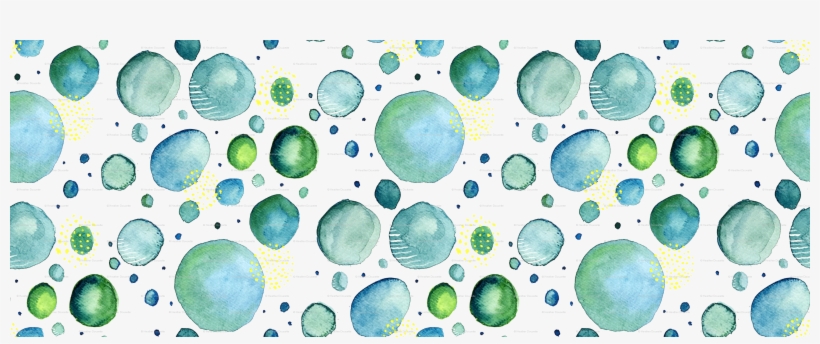 Bubbles Watercolor Shower Curtain, transparent png #18416