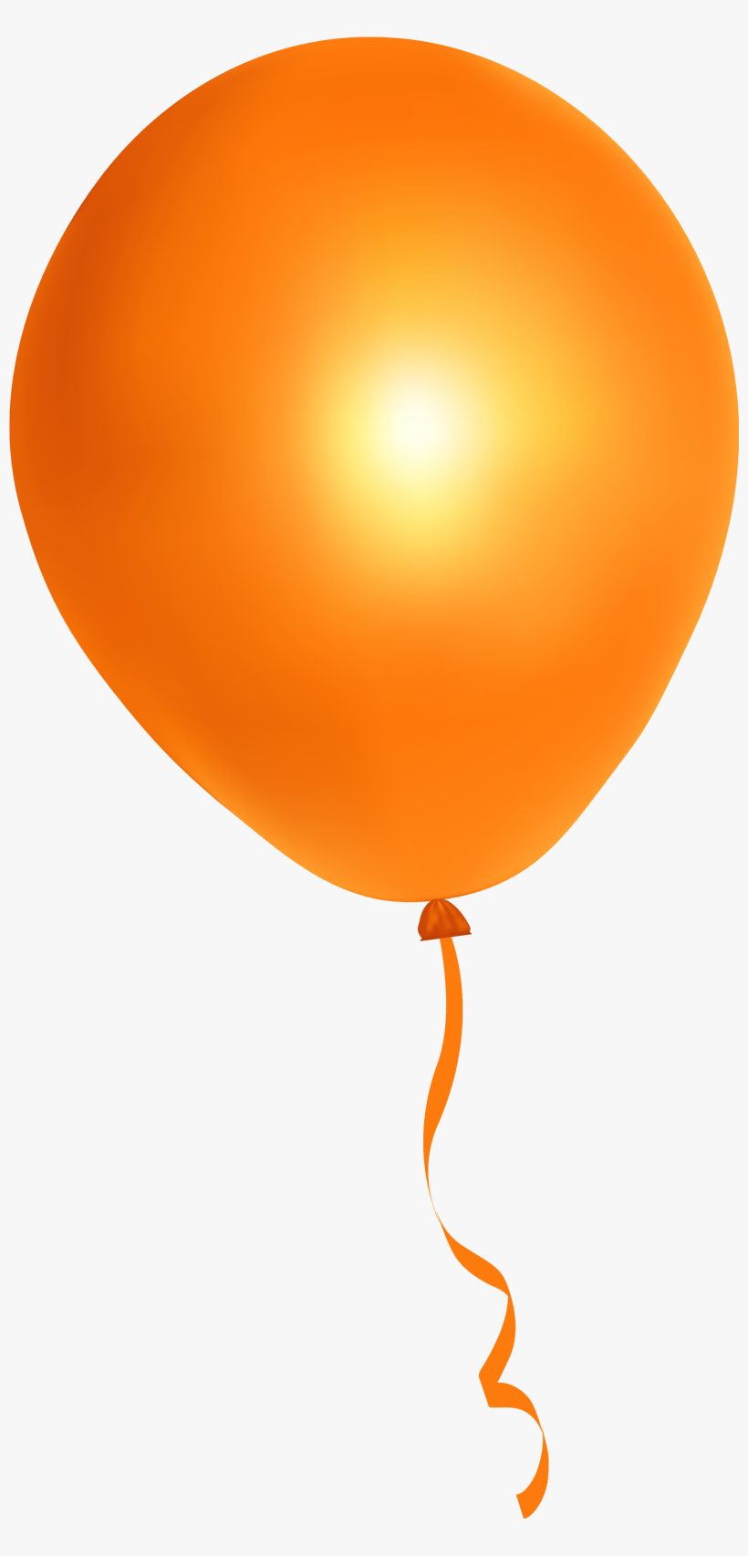 Orange Balloon Png Image - Orange Balloon Transparent Background, transparent png #18483