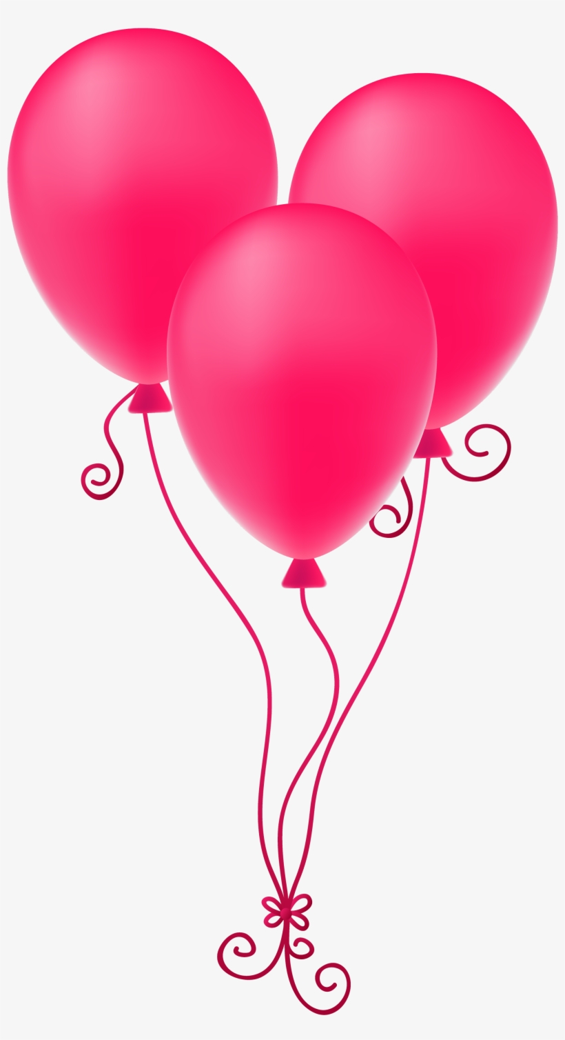 Pink Balloons Png Image - Pink Balloons Png Transparent, transparent png #18591