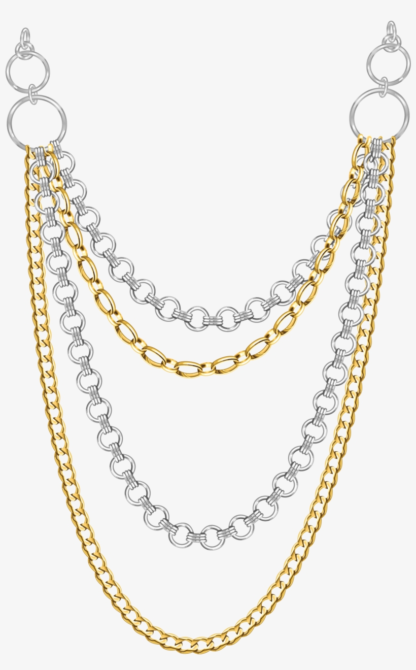Chain Necklace Png Banner Free Library - Jewelry Png, transparent png #18755