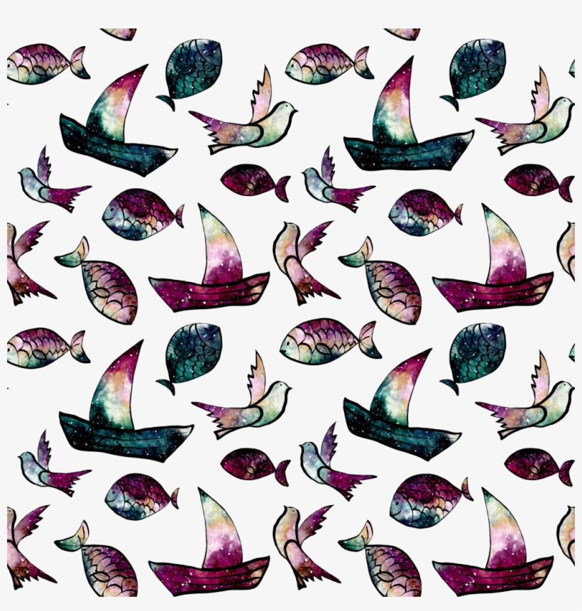 This Backgrounds Is Hand Drawn Deep Secartoon Fish - Portable Network Graphics, transparent png #19092