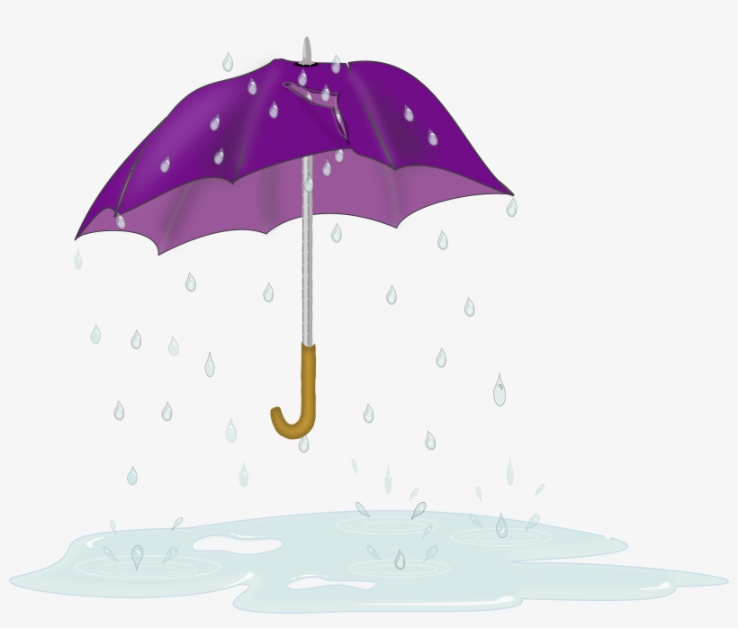 Tattered Umbrella In Rain Svg Clip Arts 600 X 481 Px, transparent png #19681