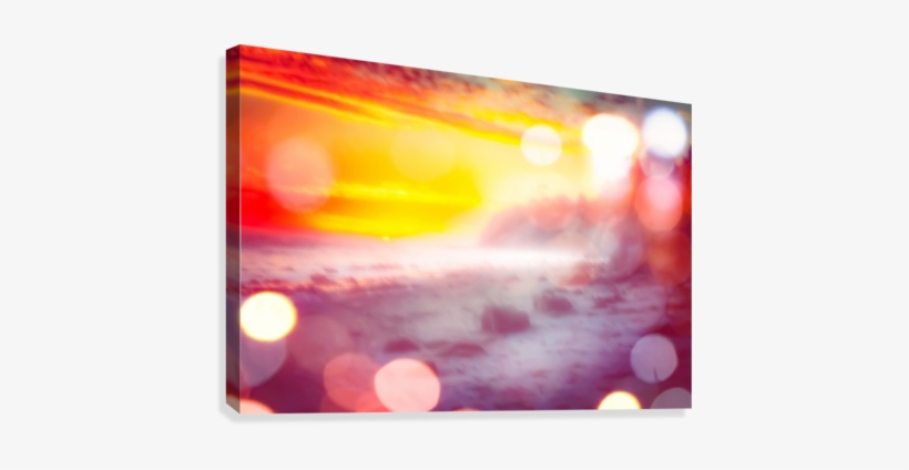 Sunset Sky At The Beach In Summer With Bokeh Light - Art, transparent png #19766