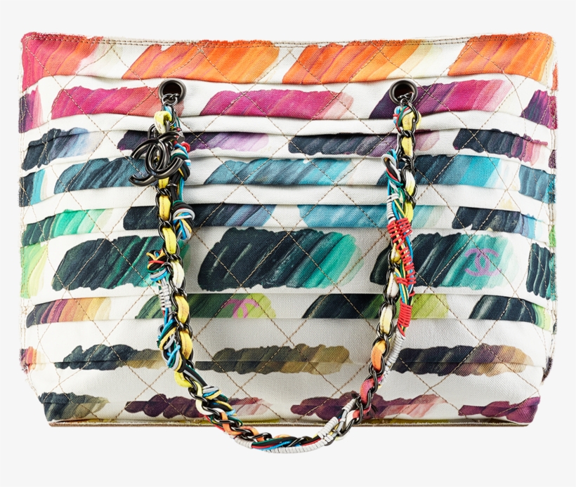Chanel Large Watercolor Shoping Bag - Chanel Collezione Primavera Estate 2017 Borse, transparent png #19784