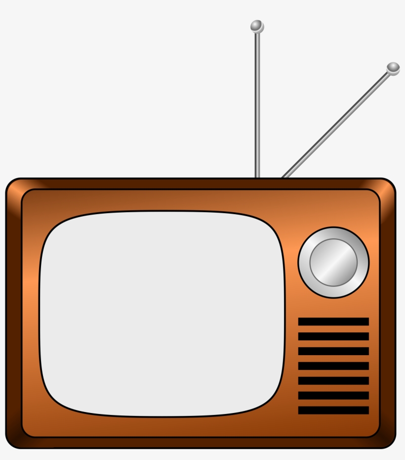 Clip Free Vector Tv Ad - Old Television Clip Art, transparent png #19993