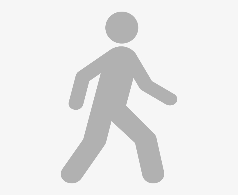 How To Set Use Walking Man Grey Clipart, transparent png #100164