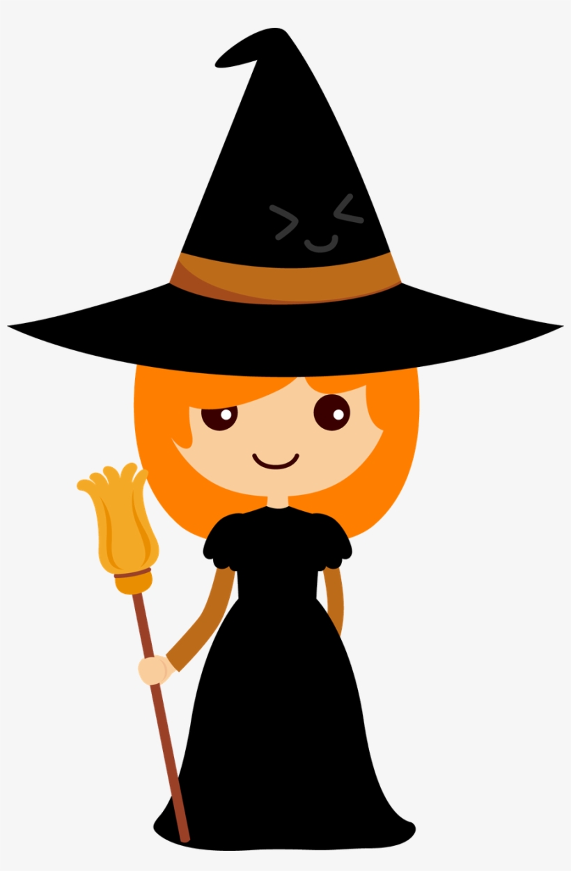 Cu Watercolor Halloween Clipart - Witch Clipart Halloween, transparent png #100167