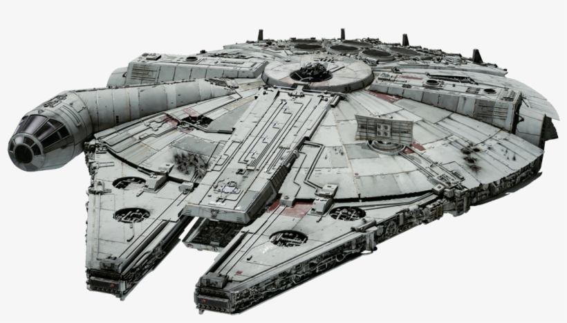 Millennium Falcon Tlj Fathead - Star Wars The Last Jedi Resistance Vehicles Collection, transparent png #100375