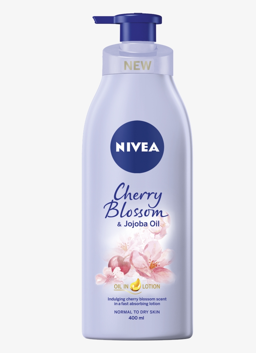 Oil In Lotion Cherry Blossom & Jojoba Oil - Nivea Argan Oil Lotion, transparent png #100443