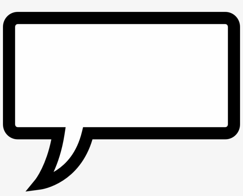 Speech Bubble Template - Speech Bubble Rectangle Png, transparent png #100553