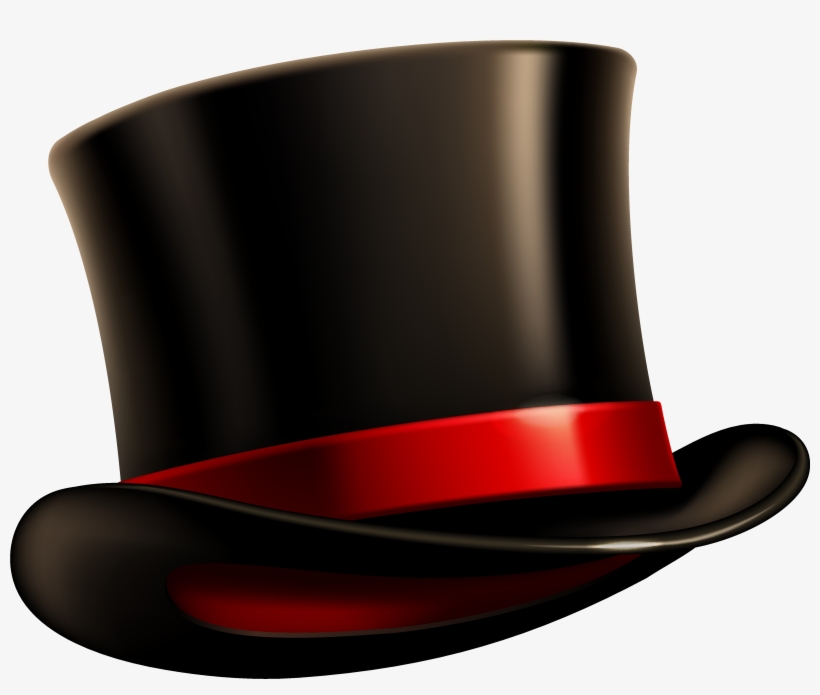 Black Top Hat Png Image - Chapeau Haut De Forme Dessin, transparent png #101048