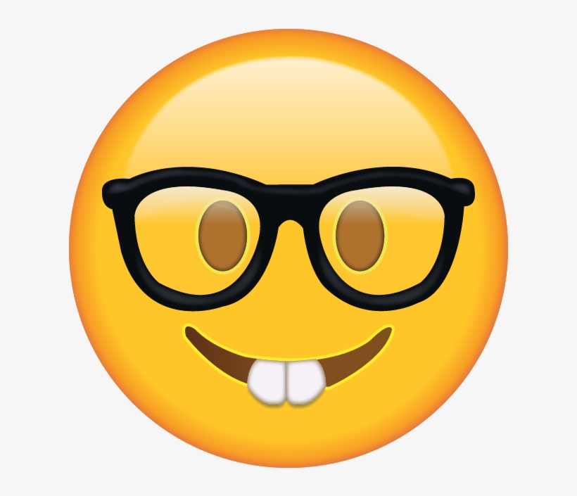 Killzone Clipart Smiley Face - Nerd Face Emoji Png, transparent png #101218