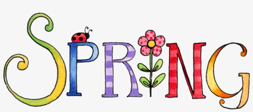 Hello Clipart Spring - Word Spring Clip Art, transparent png #101309