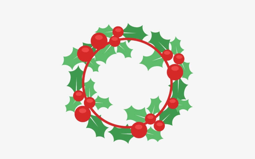 Christmas Svg Scrapbook Cut File Files For - Christmas Wreath Clipart, transparent png #101411