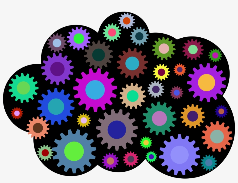 This Free Icons Png Design Of Prismatic Cloud Gears, transparent png #101539