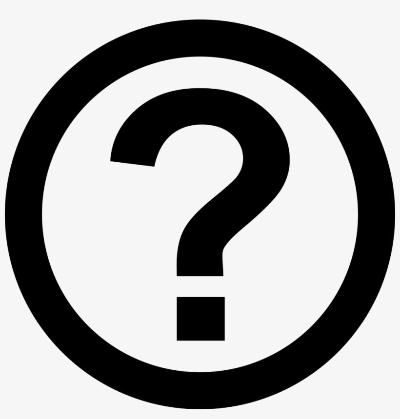 Question Mark Comments - Above The Influence Sign, transparent png #101540