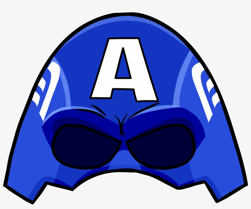 Captain America Cowl Clothing Icon Id 1416 - Capitan America Club Penguin, transparent png #101695