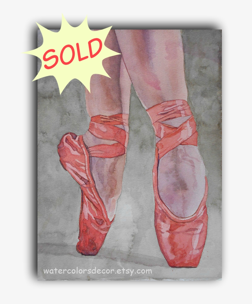 #swanlake #pointeshoes #ballet #balletshoes #watercolor - Poster, transparent png #101849