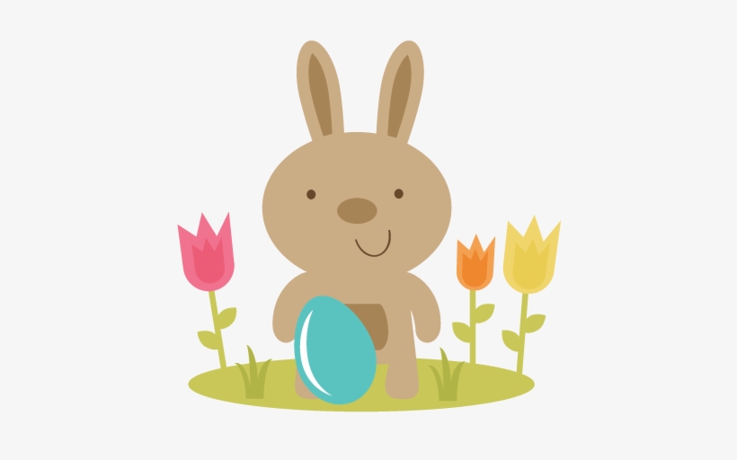 Easter Bunny In Flowers Svg Files Easter Svg File Bunny - Printable Easter Bunny Story, transparent png #101898