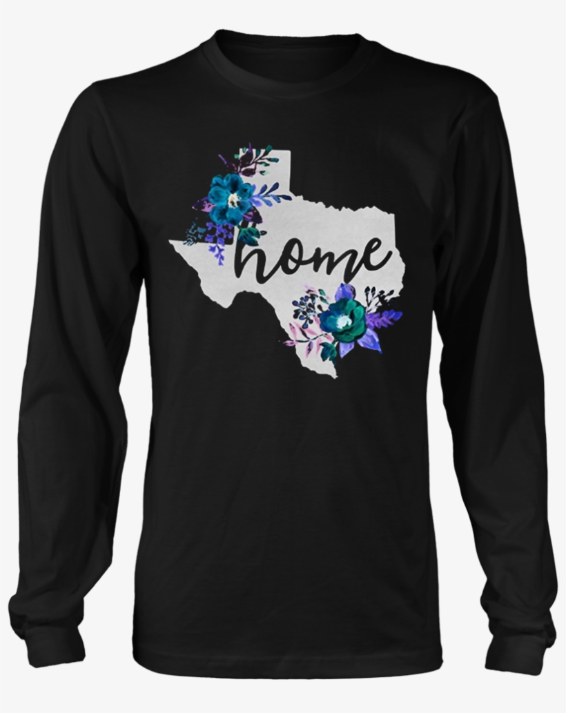 Texas Home Chalkboard Watercolor Flowers State T-shirt - Harley-davidson Men's Guns N' Roses Cover Motorcycle, transparent png #101969