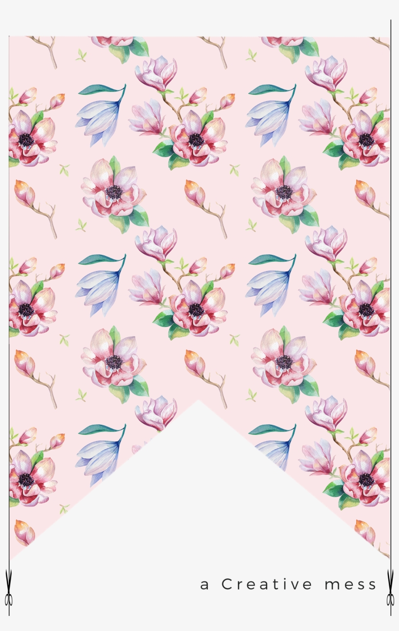 Watercolor - Kris Art 'magnolia Flower' Canvas Gallery Wrap, Size, transparent png #102649