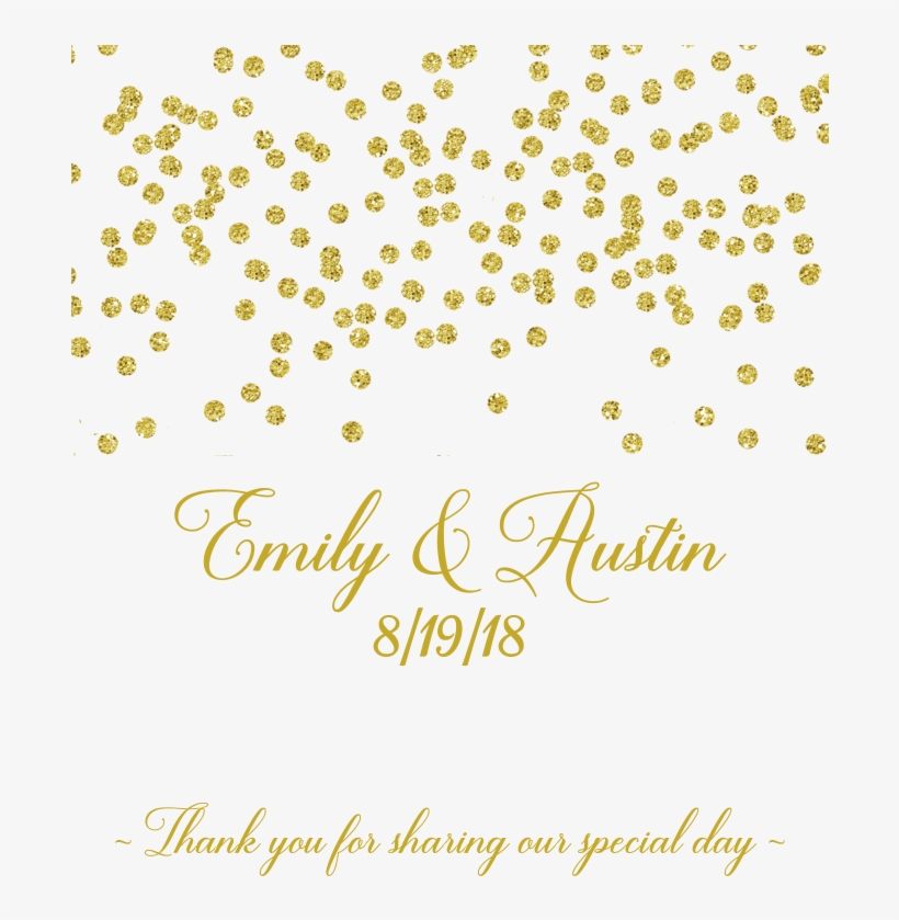 Gold Confetti - Wedding, transparent png #102653