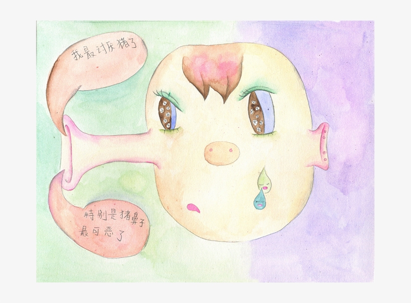 Cut A Picture Into A Story,2015 Watercolor On Paper - Child Art, transparent png #102935