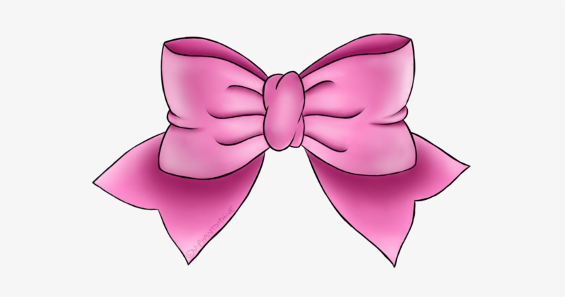 Clipart Transparent Library Bow Png Free Download On - Pink Bow Drawing Png, transparent png #102962