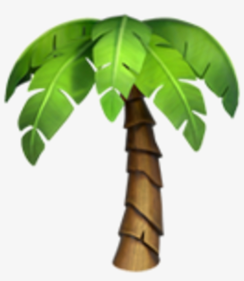 Iphone Emoji Flowers Palmtree Tree - Palm Tree Emoji, transparent png #102967