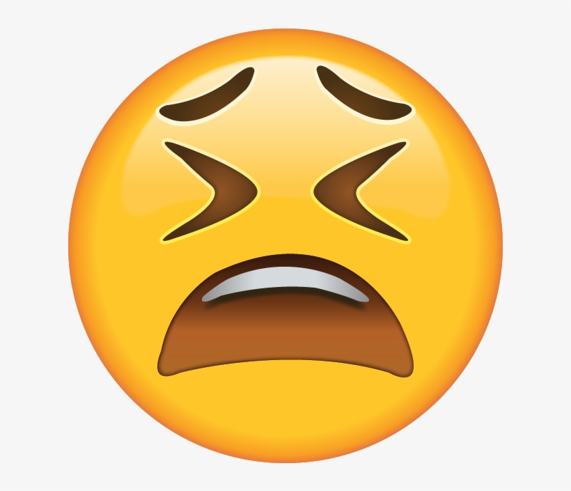 Download Tired Face Emoji - Exasperated Emoji, transparent png #103448