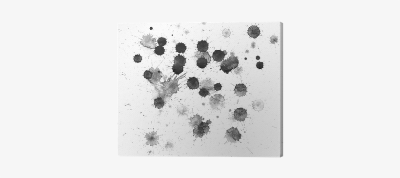 Blots Of Watercolor Paint - Acuarela Blanco Y Negro, transparent png #103599