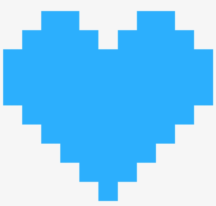 Pixel Heart Png Blue - Pixel Heart Png, transparent png #103714