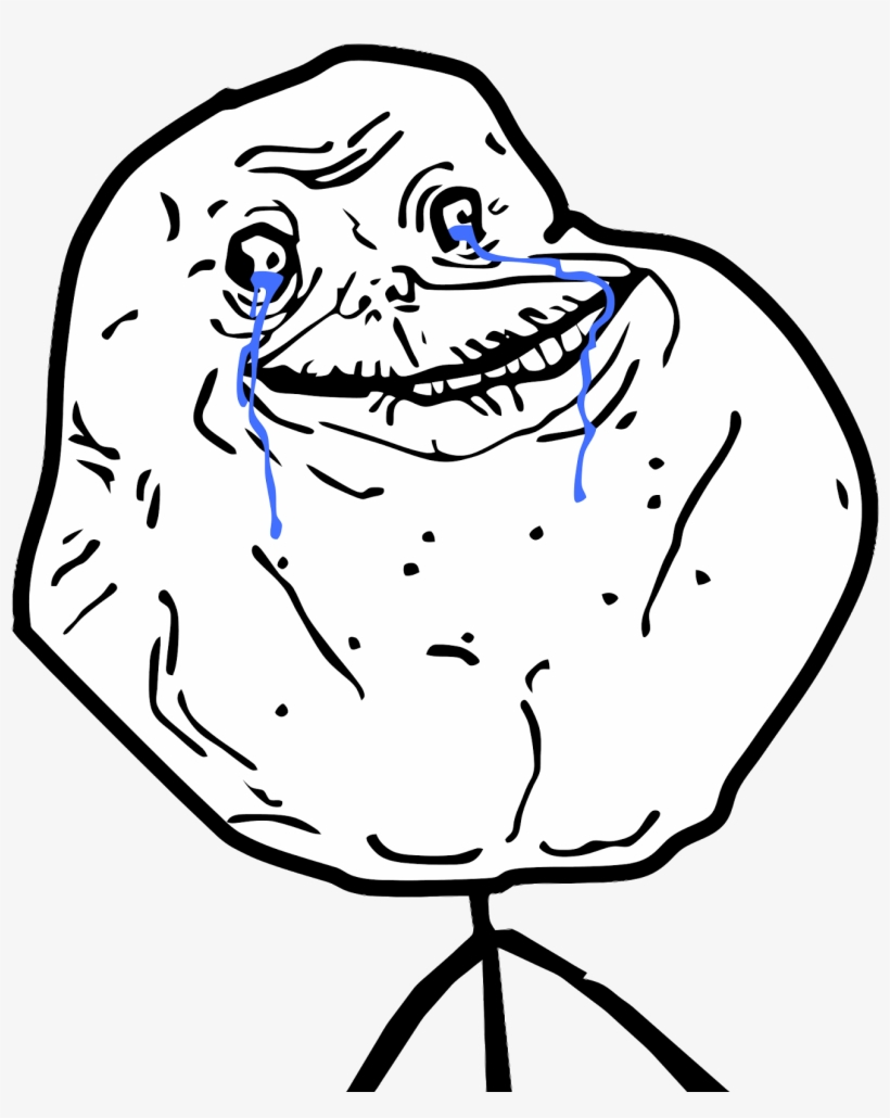 Feel Like A Sir Meme Png - Troll Face Forever Alone - Free Transparent PNG  Download - PNGkey