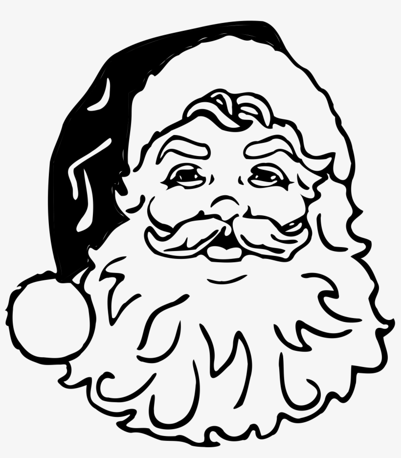 This Free Icons Png Design Of Black Transparent Santa, transparent png #104193