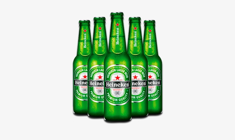 Heineken Beer Bottles (6 Pack) (330ml), transparent png #104218