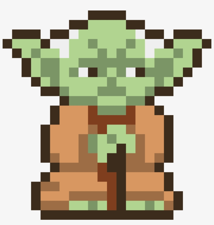 Yoda - Yoda Pixel Art, transparent png #104282