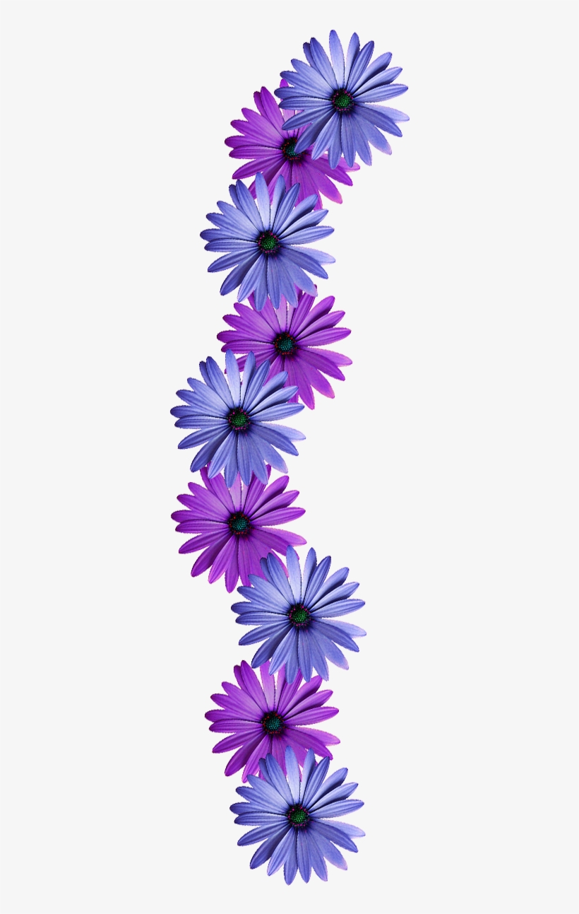 Purple Flower Clipart Tumblr Flower - Vines With Flower Png, transparent png #104284