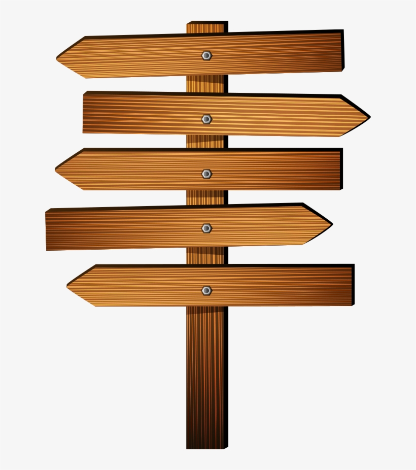 Vector Arrow Signs Transprent - Wooden Arrow Sign Png, transparent png #104403