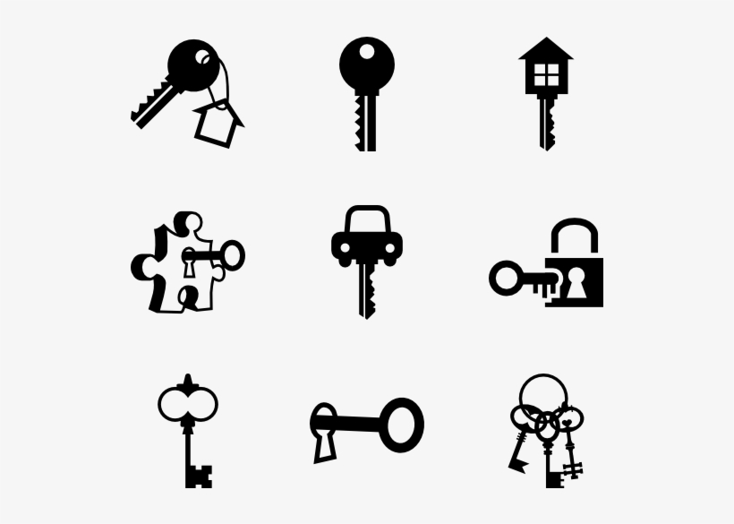 Keys - Icon Set Of Keys Png, transparent png #104404