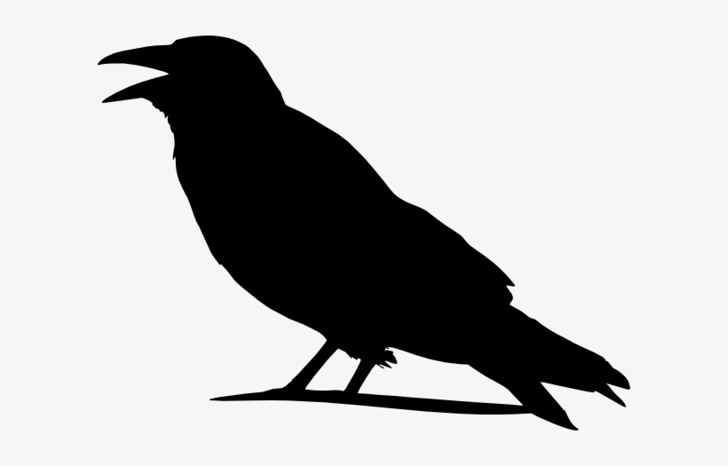 Folk Clipart Crow - Outline Images Of Crow, transparent png #104478