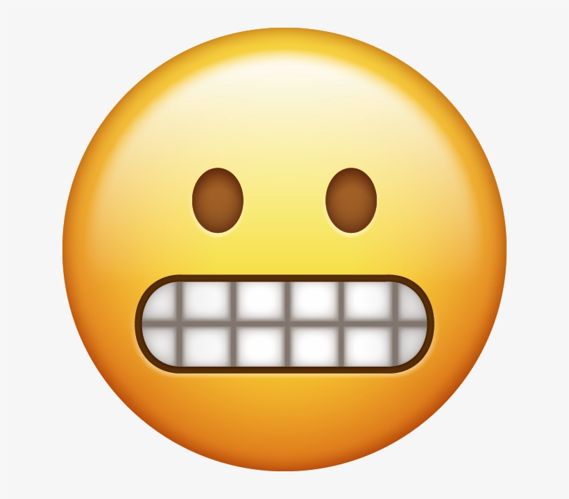 Image Result For Emojis Png Zip Mouth - Grimacing Emoji, transparent png #104693