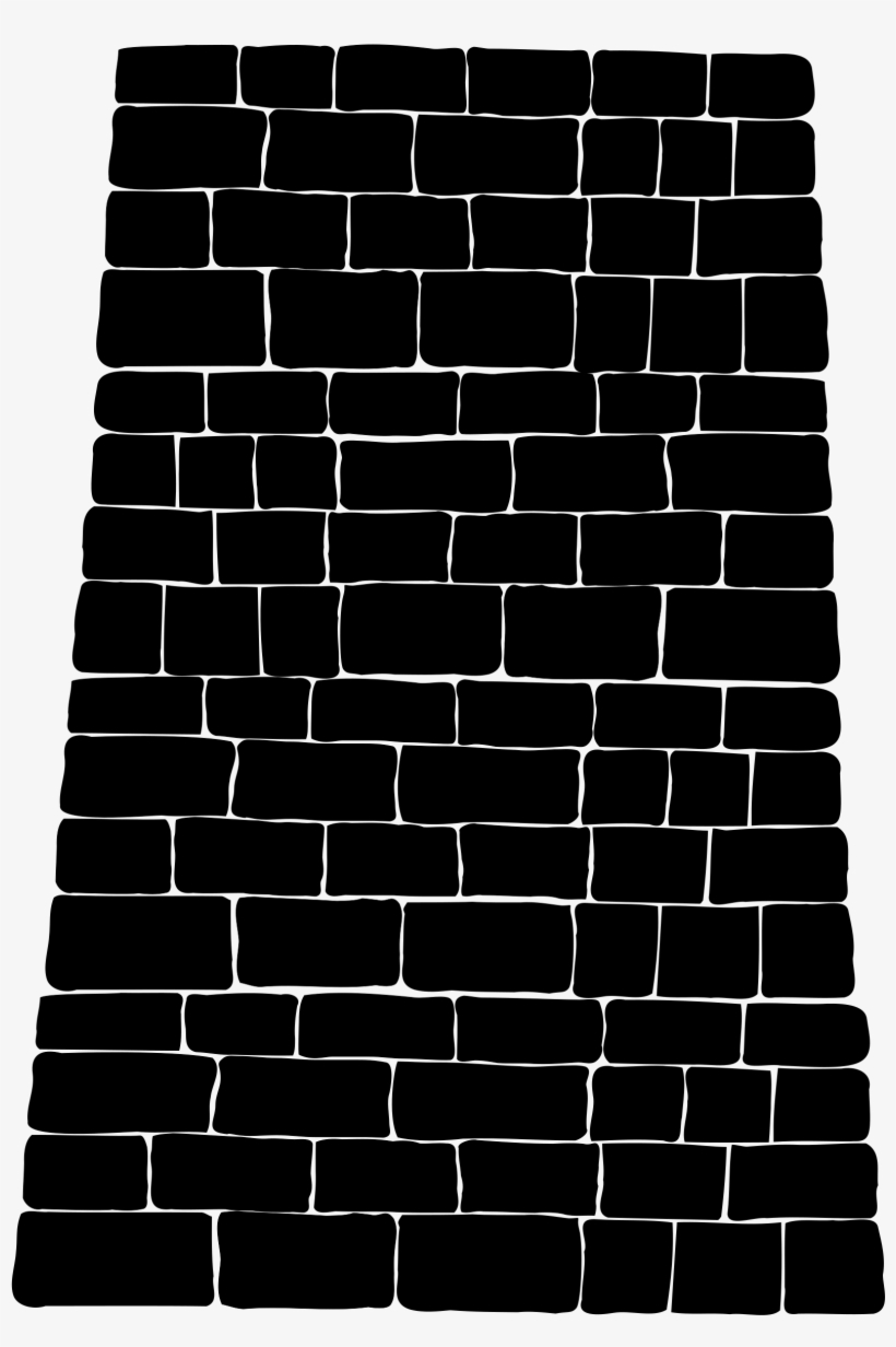 How To Set Use Big Brick Black Wall Svg Vector, transparent png #105144