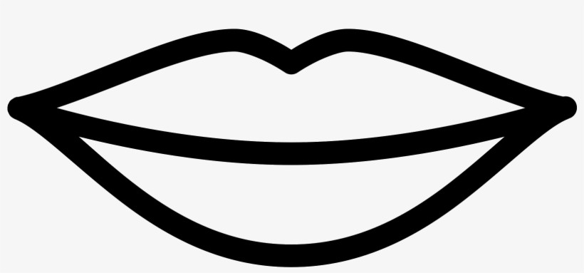 Lips Outline Png Svg Library Download - Icon, transparent png #105160
