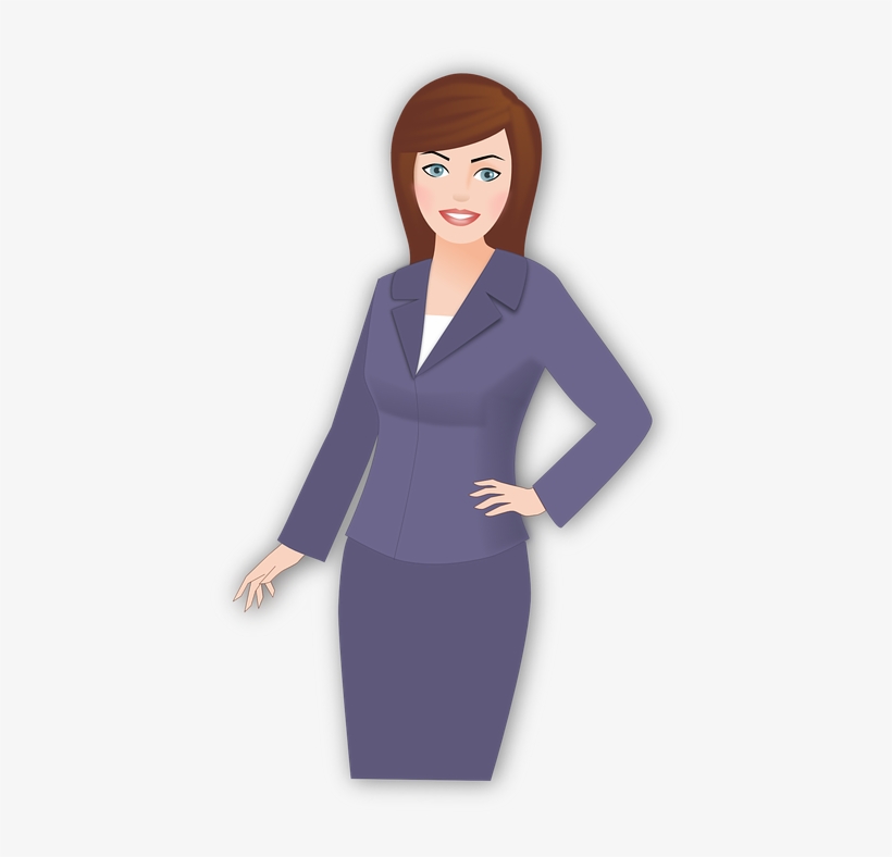 Women's Suit Icon - Mulher Em Png Desenho, transparent png #105178
