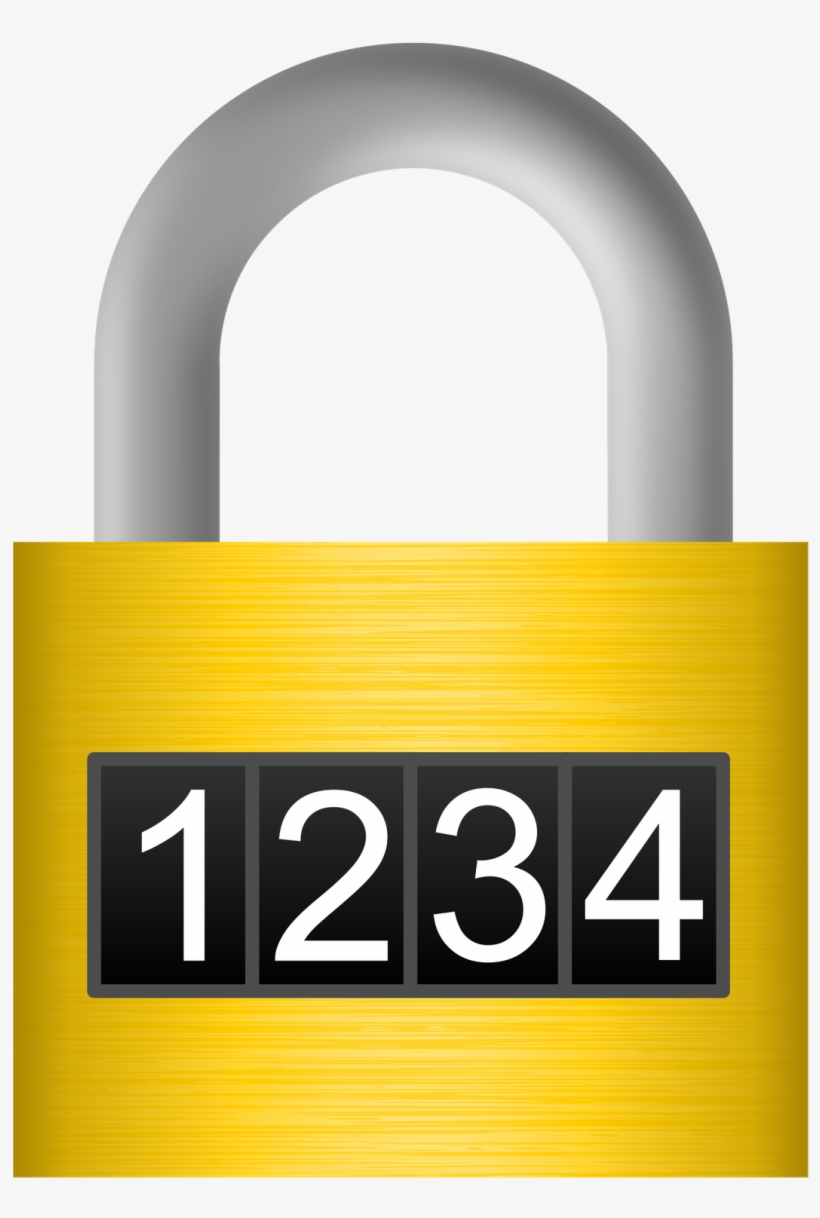 Combination Lock - Combination Lock Clipart, transparent png #105344