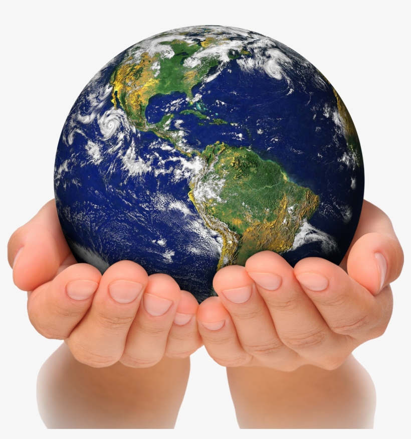 Earth In Hands Png Free Download - Earth In Hands Png, transparent png #105418